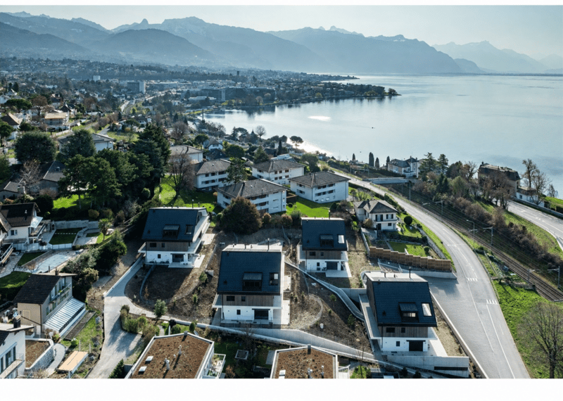 Attique neuf contemporain avec une magnifique vue lac & montagnes - Belle hauteur sous plafond (2)