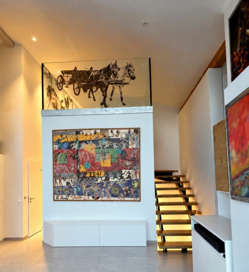 Attique neuf contemporain avec une magnifique vue lac & montagnes - Belle hauteur sous plafond (23)