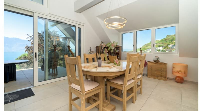 Attique neuf contemporain avec une magnifique vue lac & montagnes - Belle hauteur sous plafond (10)