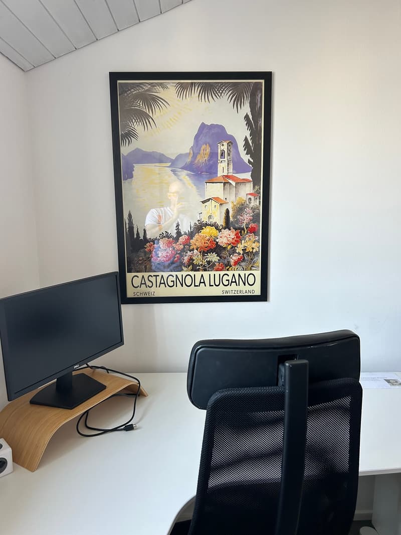 Postazione di lavoro singola completamente attrezzata in centro a Lugano (11)