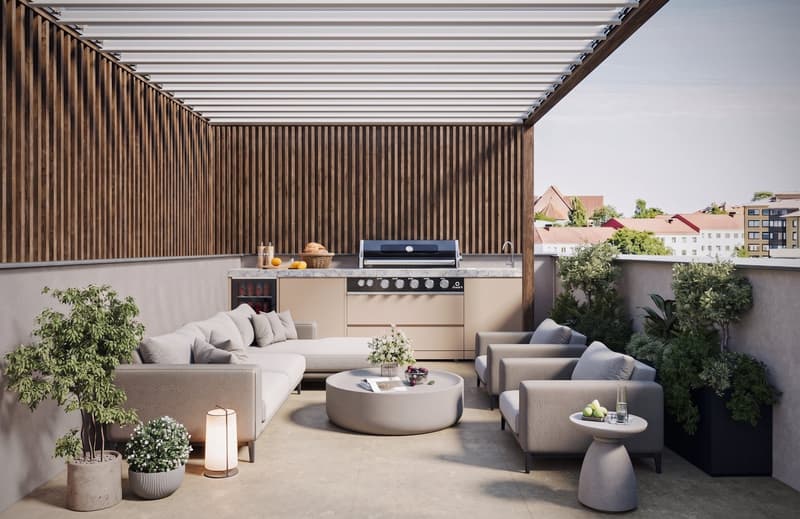 Über den Dächern der Stadt: Stilvolle Topfloor-Wohnung mit Outdoor-Lounge (4)