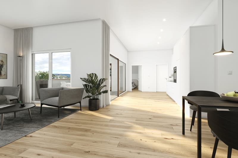 MODERNE & EXKLUSIVE 3.5 ZIMMER DACHWOHNUNG (M6) – ERSTVERMIETUNG (1)