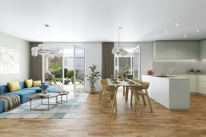 HELL, GERäUMIG UND MODERN MIT GROSSEM PRIVATGARTEN / WOHNUNG BS1 (3)