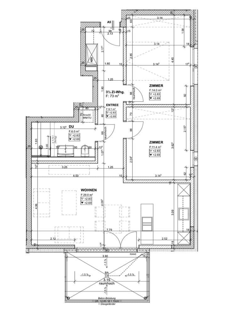 Moderne 3.5-Zimmer-Wohnung sucht neue Mieterschaft (7)