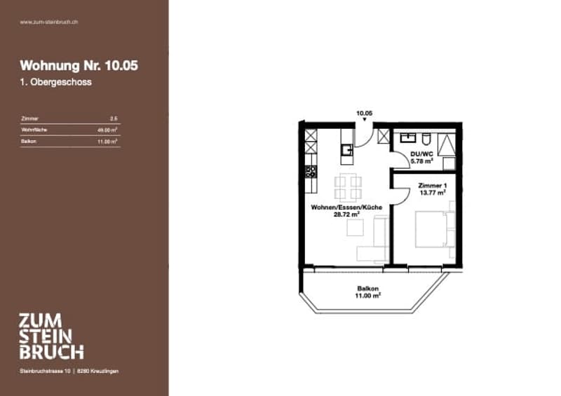 Moderne 2.5-Zimmerwohnung an der Steinbruchstrasse 8 in Kreuzlingen (8)