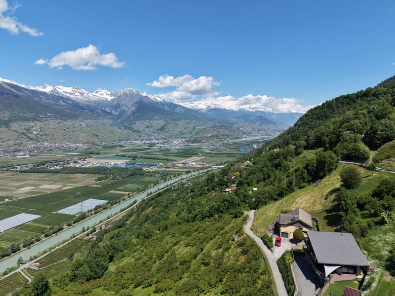 Terrain à bâtir avec vue panoramique exceptionnelle à Nendaz (4)