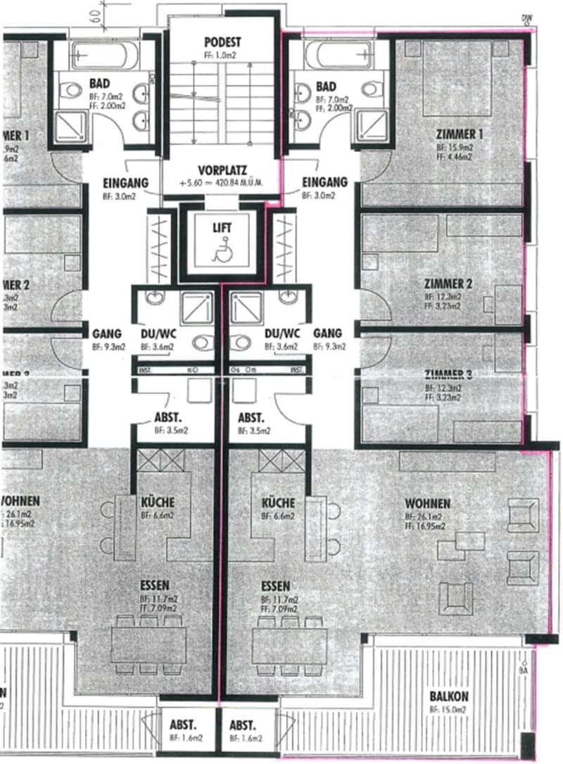 3.5-Zimmer-Wohnung - modern, sonnig, mit grossem Balkon (11)
