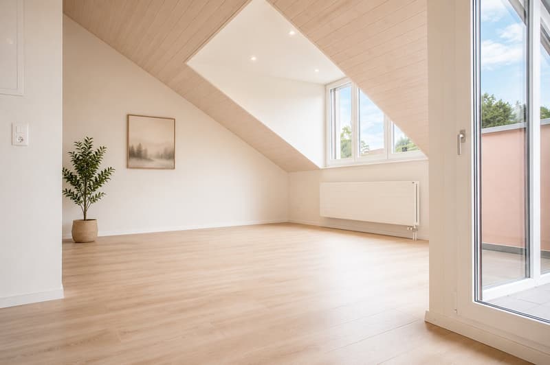 Exklusive Dachwohnung mit Balkon im Grünen! (4)