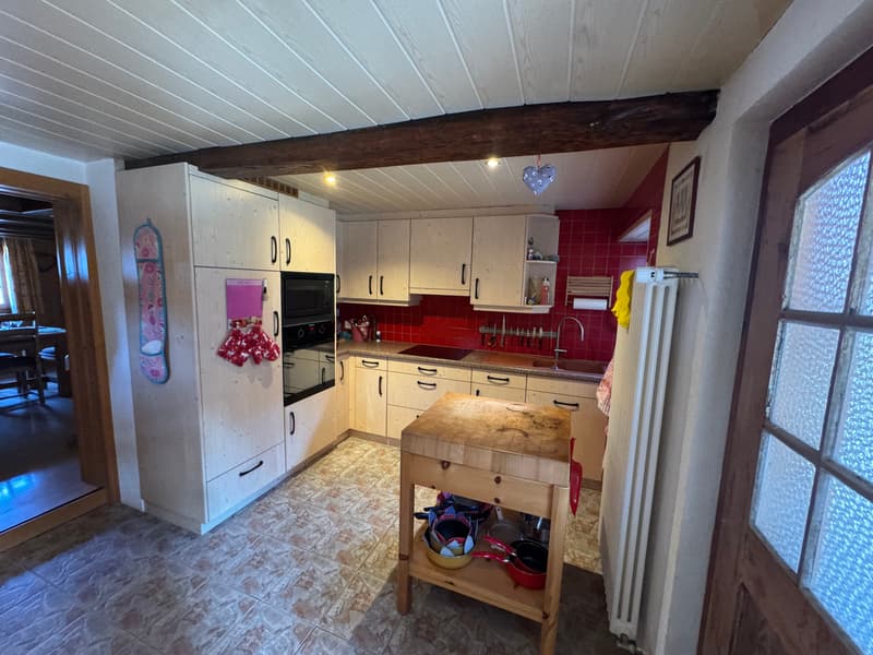 Viager occupé - Chalet alpin authentique – Entièrement rénové –   Panex (4)
