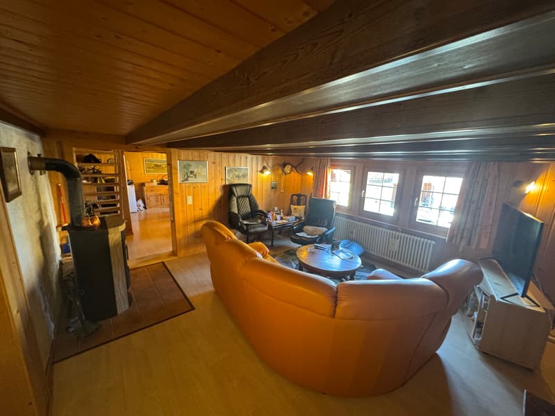 Viager occupé - Chalet alpin authentique – Entièrement rénové –   Panex (6)