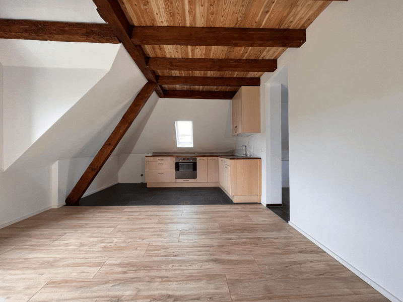 Stilvolle Dachwohnung mit hohen Räumen – modernisiert & zentral gelegen (2)