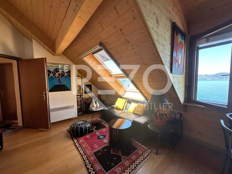 Bel appartement en attique avec accès direct au Lac Léman ? Rénové avec goût (5)