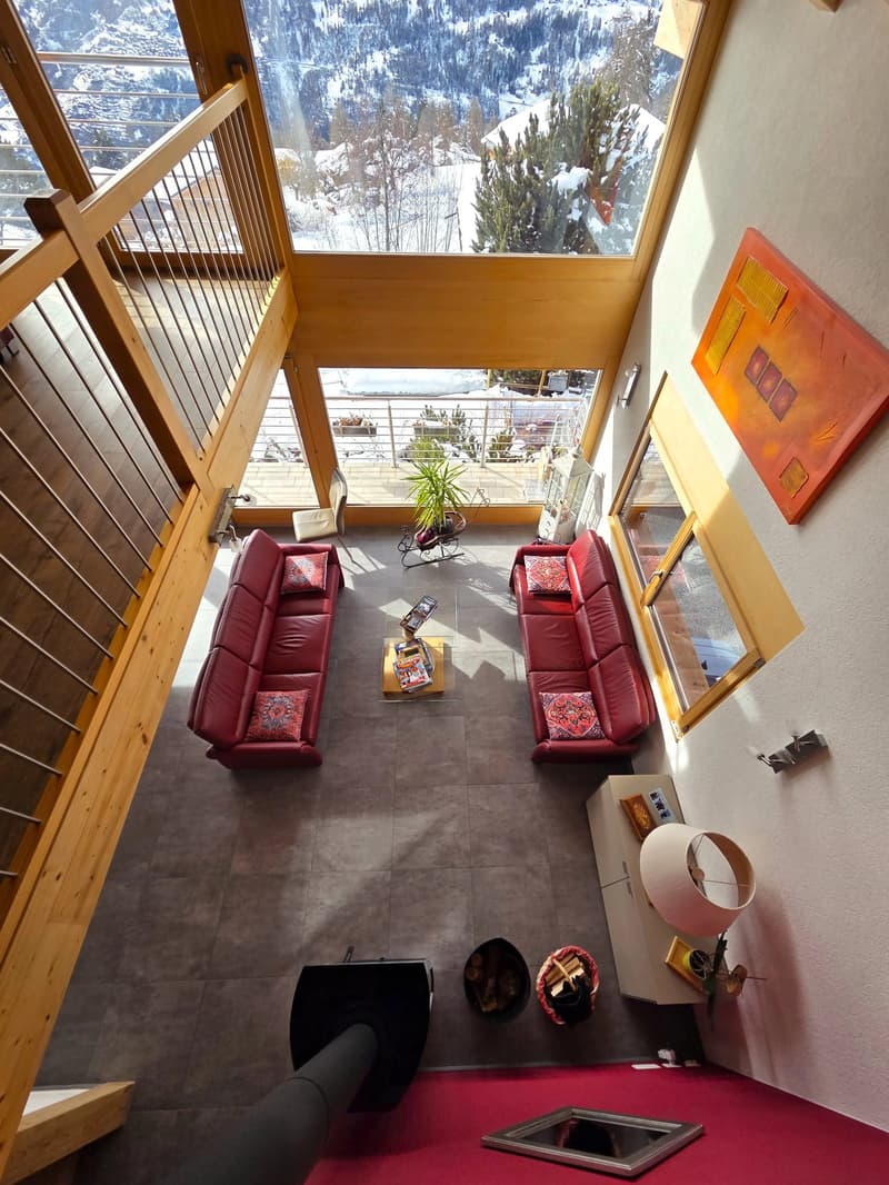 Magnifique chalet moderne - Vue panoramique  - Mase Val-d'Hérens (8)