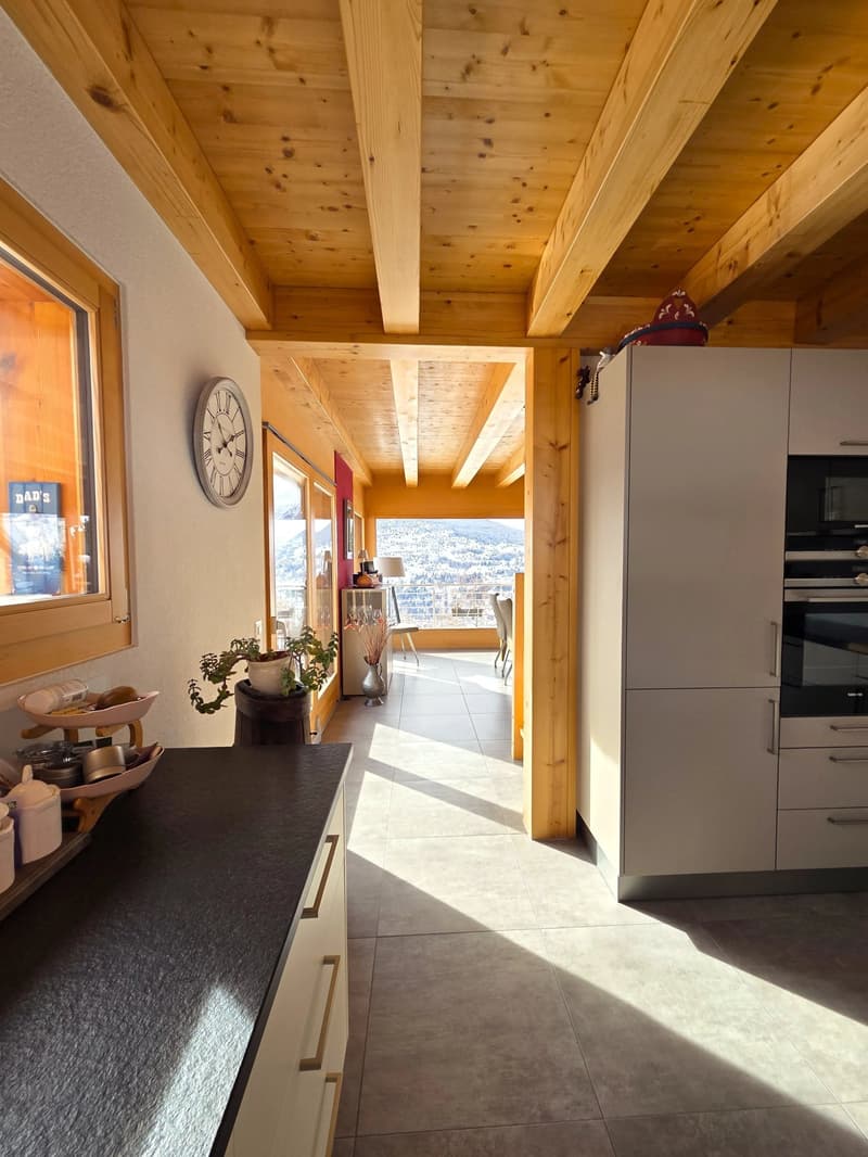 Magnifique chalet moderne - Vue panoramique  - Mase Val-d'Hérens (5)