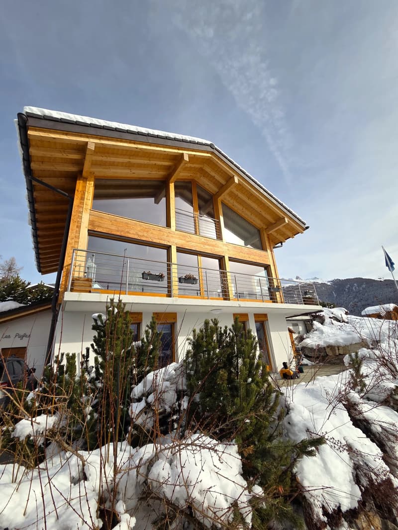 Magnifique chalet moderne - Vue panoramique  - Mase Val-d'Hérens (10)