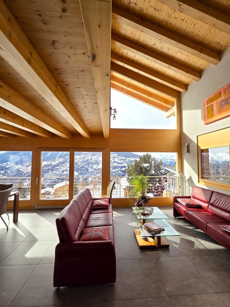 Magnifique chalet moderne - Vue panoramique  - Mase Val-d'Hérens (2)