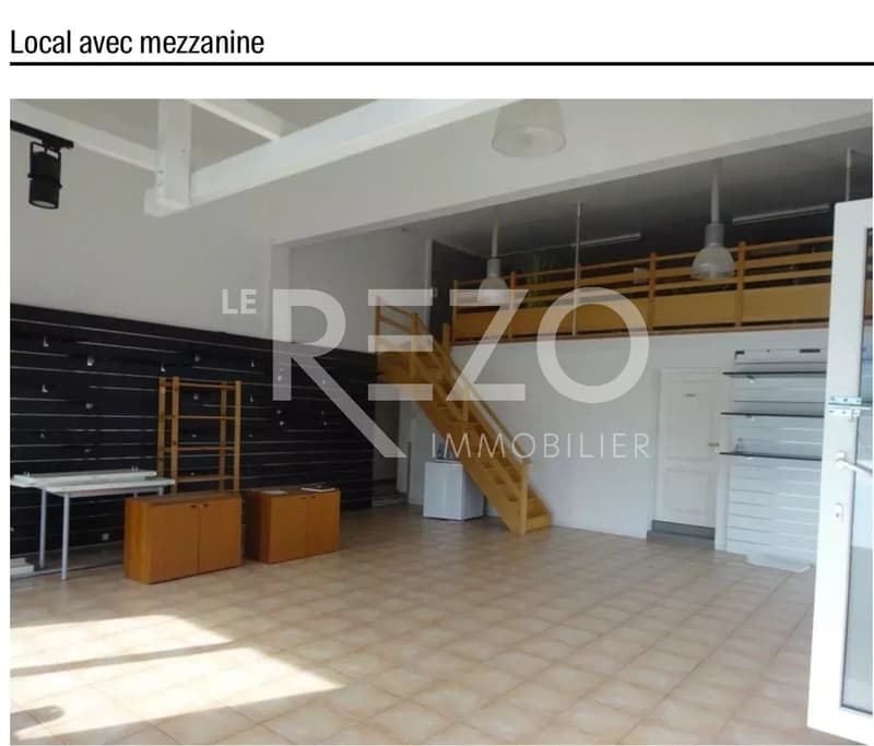 Arcade 120 m² sur 2 niveaux avec mezzanine et 3 places de parc (2)