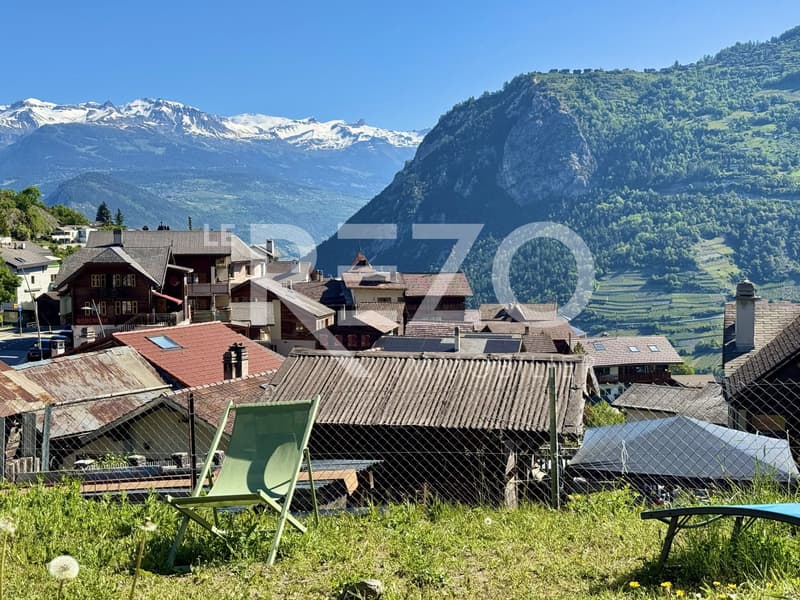Maison de village avec superbe vue panoramique. Vex, Val d'Hérens (2)