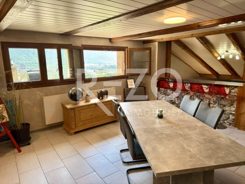 Maison villageoise atypique avec superbe vue panoramique ! Ollon, Cran-Montana, VS. (5)