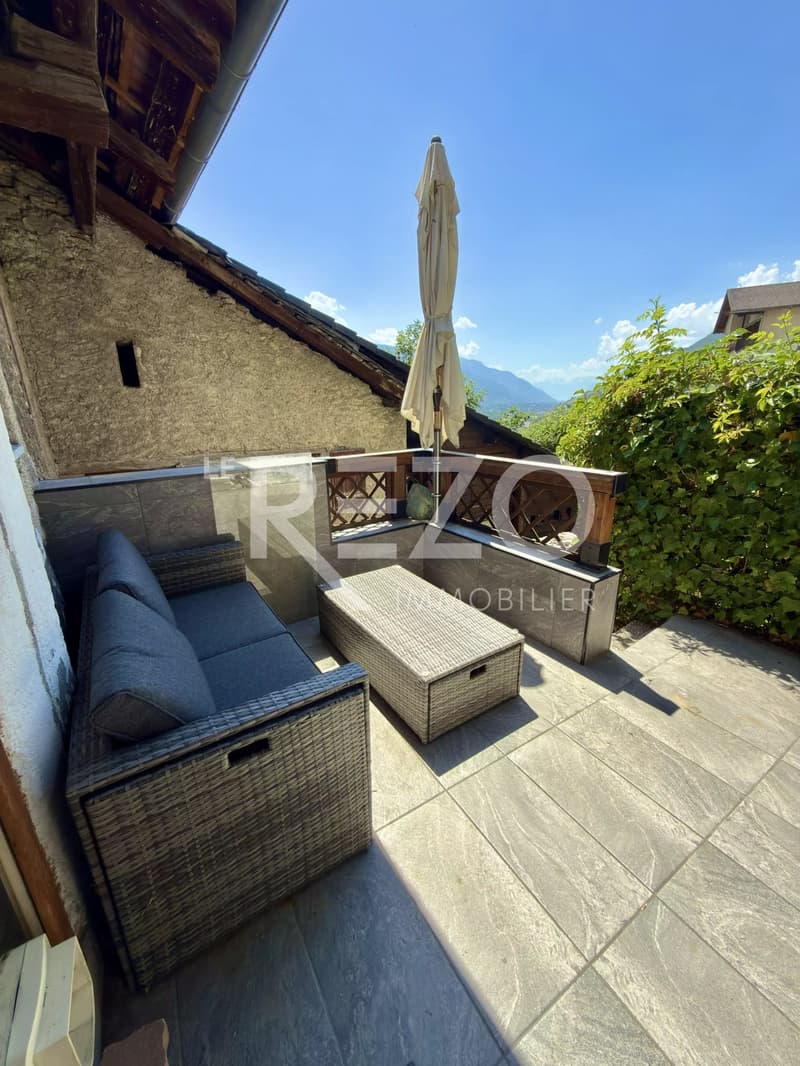 Maison villageoise atypique avec superbe vue panoramique ! Ollon, Cran-Montana, VS. (9)