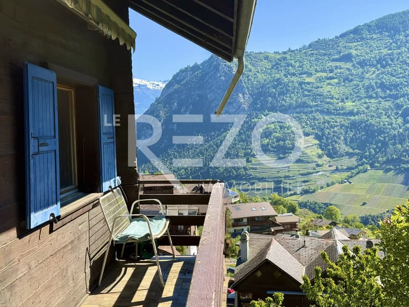 Maison de village avec superbe vue panoramique. Vex, Val d'Hérens (2)