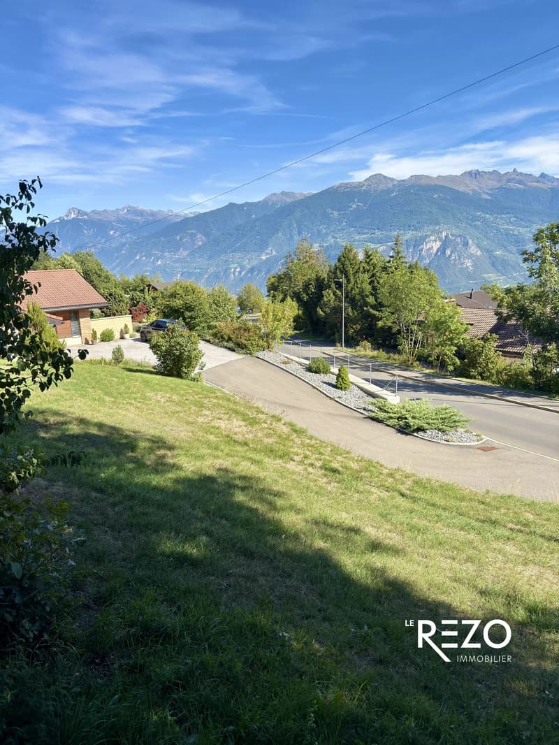 Terrain constructible avec superbe vue panoramique. Savièse, VS. (6)