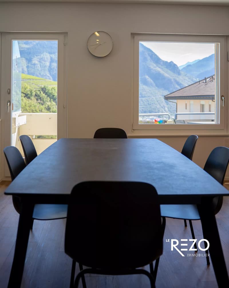 Superbe attique de 4,5 pièces avec vue panoramique. Veyras, Noble-Contrée, VS. (4)