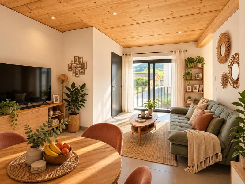 Superbe 1,5 pièces meublé 48m2 ? Bramois (3)