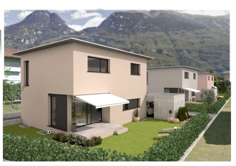 Moderna villa unifamiliare con giardino da costruire (6)