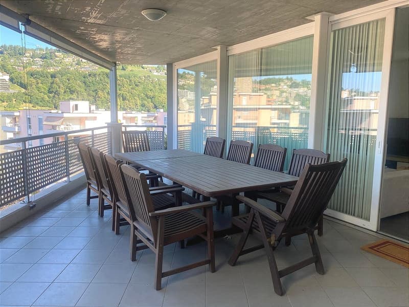 Pregassona singolare Attico ammobilito, moderno e luminoso con roof garden (18)