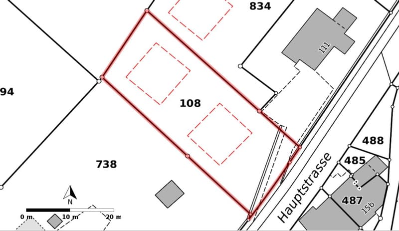 908 m² Bauland in Wisen (2)