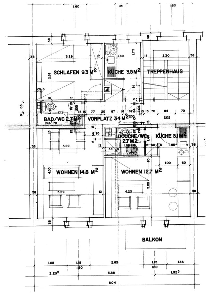 Heimelige 2-Zimmer-Altbauwohnung im 3. OG an der Rodtmattstrasse, Bern (8)