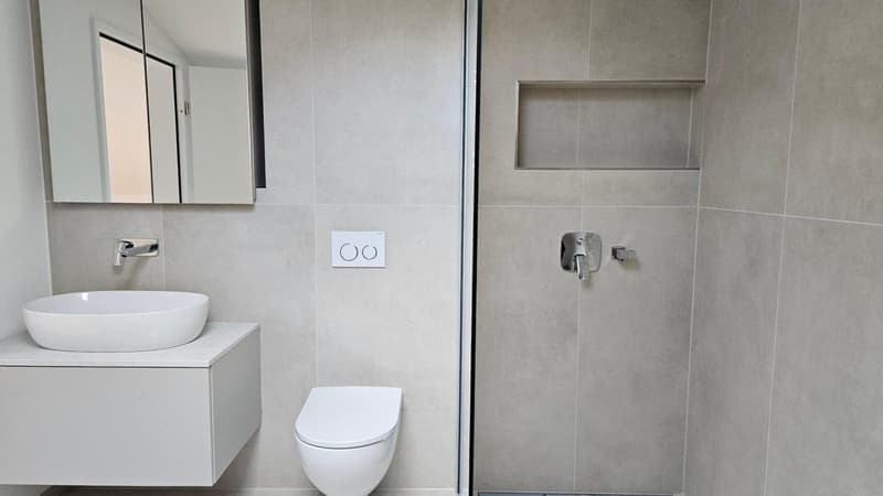Helle, neue luxuriöse 2½ Zimmer Wohnung (H2) EG mit grossem Sitzplatz (5)