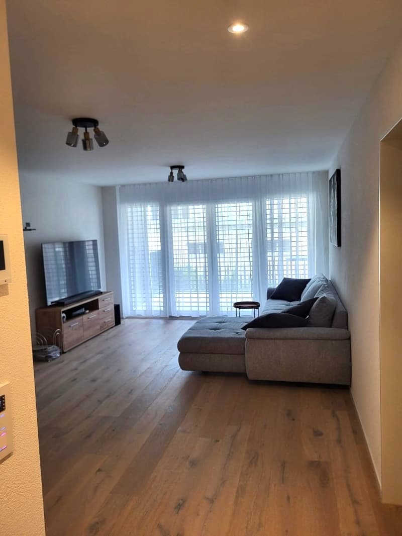 Helle, neue luxuriöse 2½ Zimmer Wohnung (H2) EG mit grossem Sitzplatz (10)