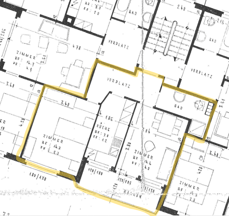 Gemütliche 2-Zimmer-Altbauwohnung mit Balkon in Nussbaumen AG (8)