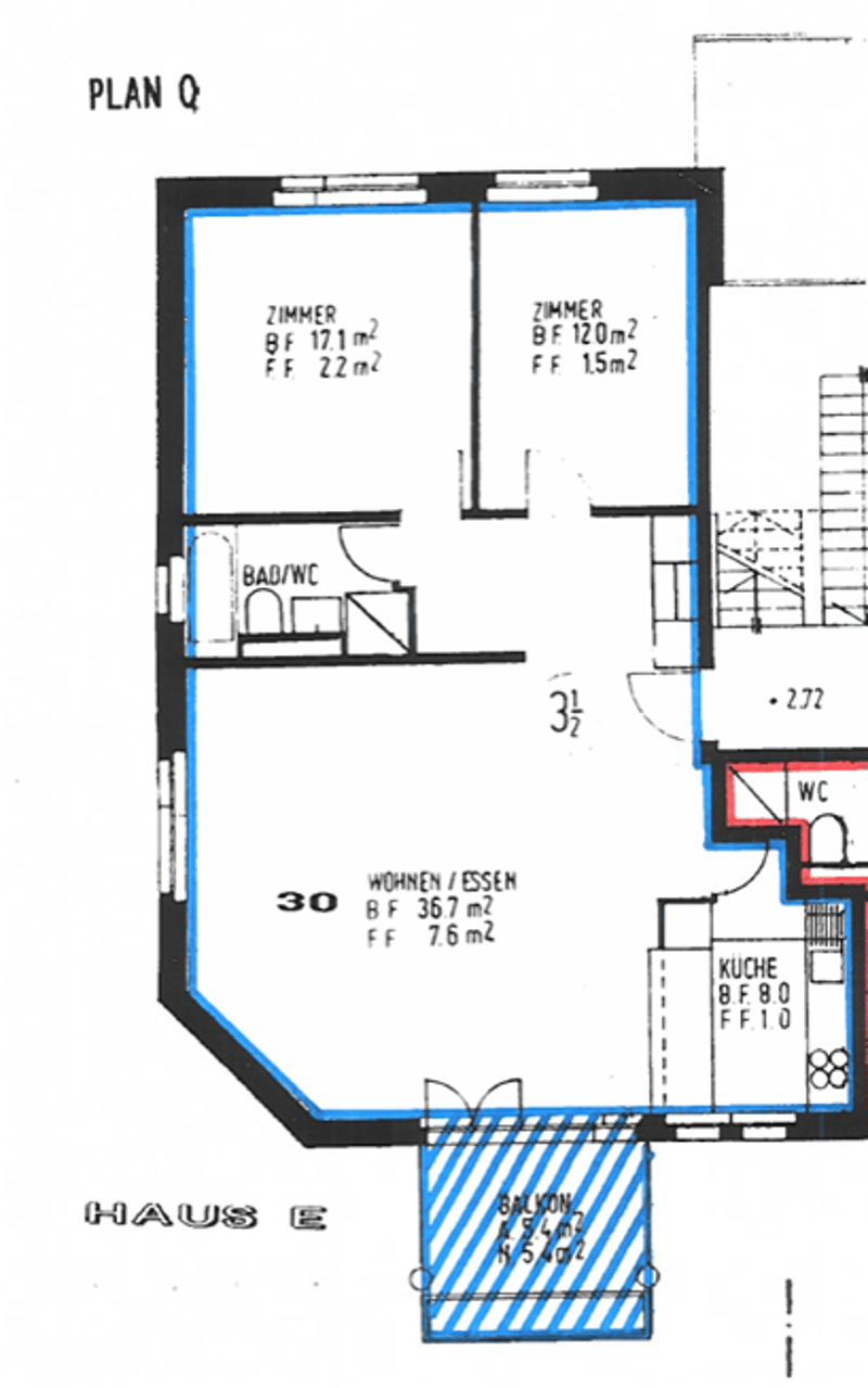 Helle 3.5-Zimmer-Wohnung mit Balkon und Kamin in Hombrechtikon (10)