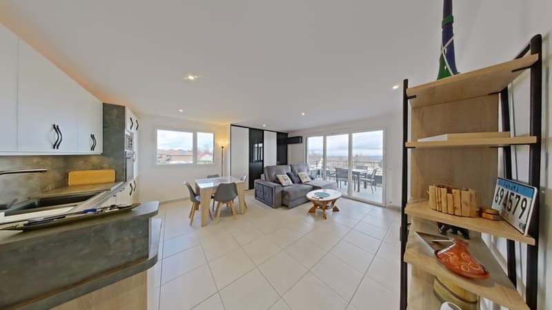 T3 récent avec terrasse vue Mont-Blanc   Standing et parkings ! (4)