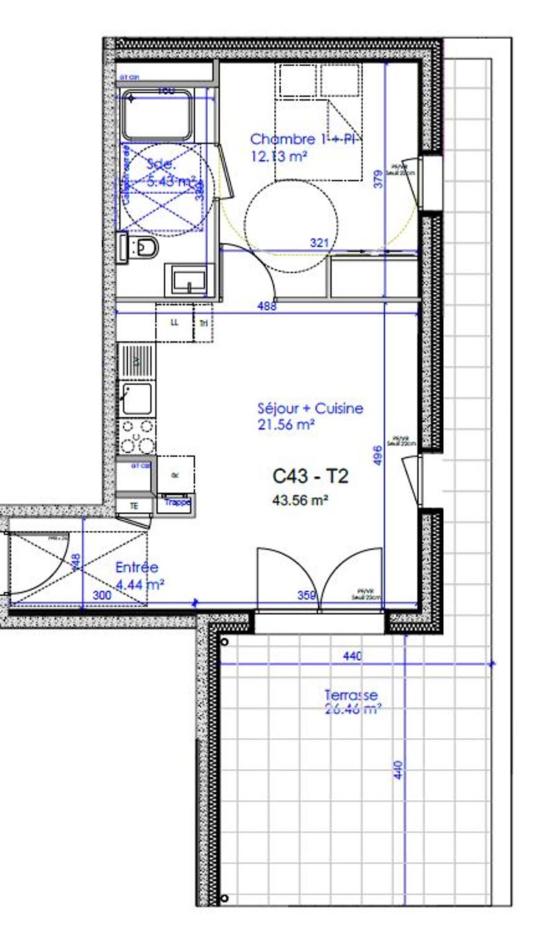 Appartement de type 2 en attique (8)