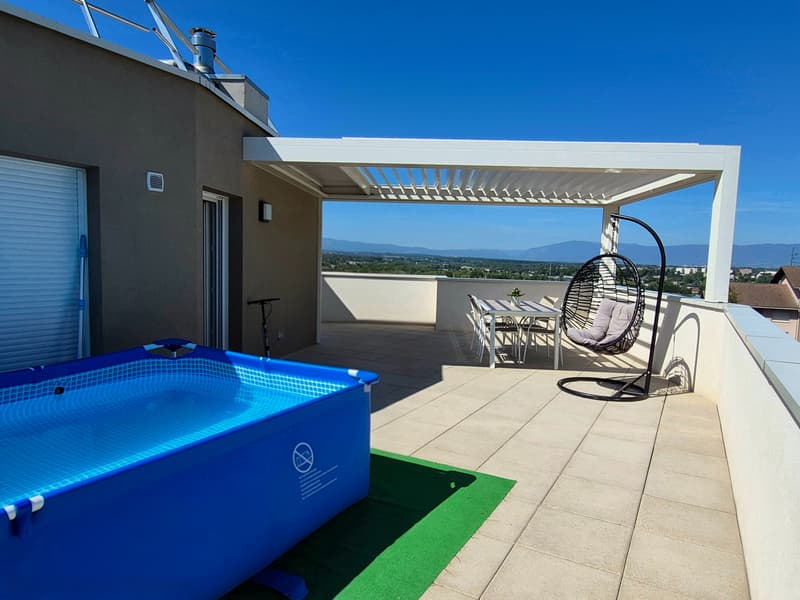 Attique T4 d'exception Vue panoramique montagnes 92 m² terrasse de 80 m² (12)