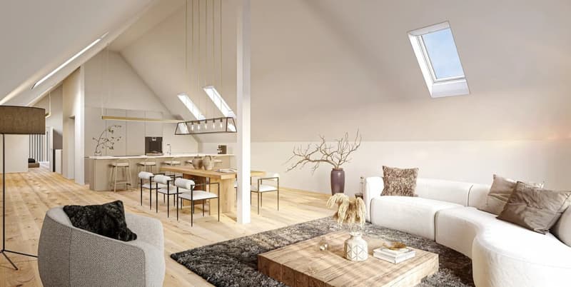 Grosszügige Dach-Maisonette mit Lift direkt in die Wohnung – Neubau in Aesch ZH (1)