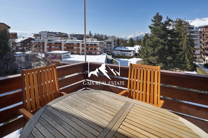 3.5 pièces en plein centre de Crans Montana avec vue et garage (2)