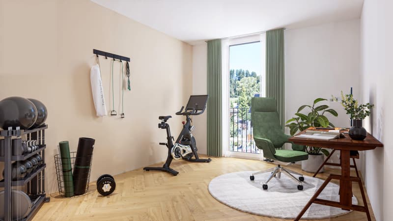 4.5-Zi.-Neubauwohnung mit Weitblick & 15 m² Balkon, Orpund (7)