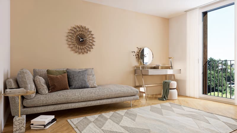 4.5-Zi.-Neubauwohnung mit Weitblick & 15 m² Balkon, Orpund (6)
