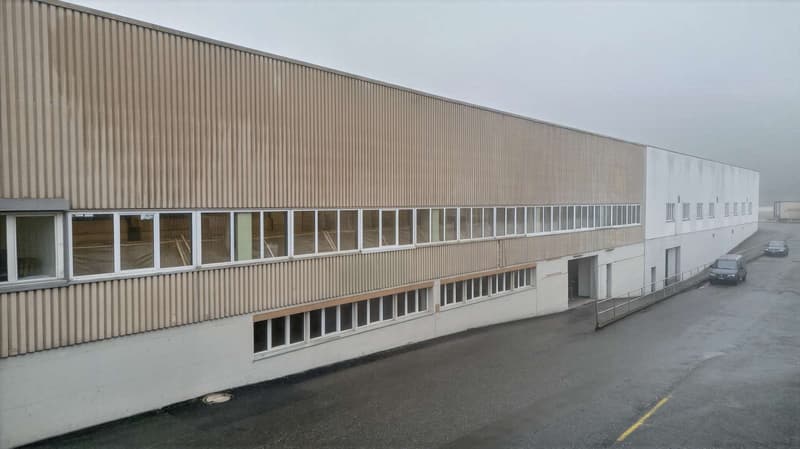 Halle mit LKW-tauglicher Zufahrt zum Lager (vor Sanierung)