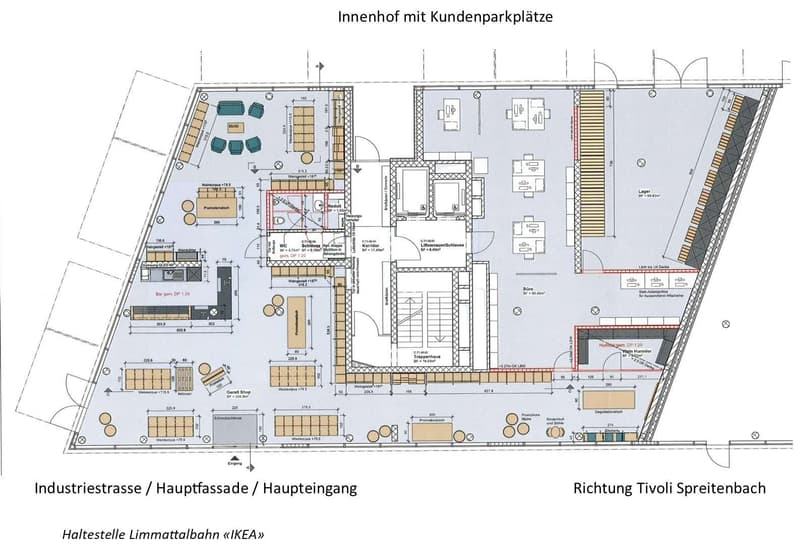 Grundirss Verkaufsladen