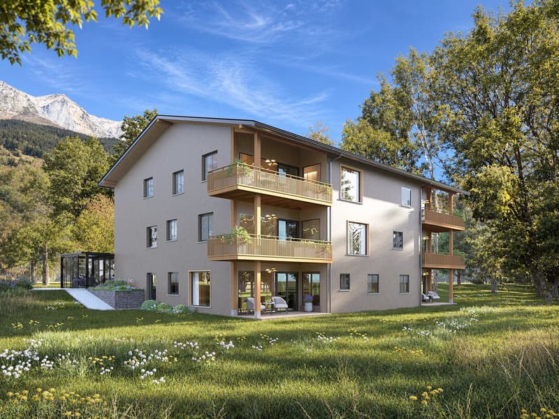 Neubau «Zinzera» in Trun: 6 Eigentumswohnungen mit 2.5 bis 4.5 Zimmern, Bezug 2028 (1)