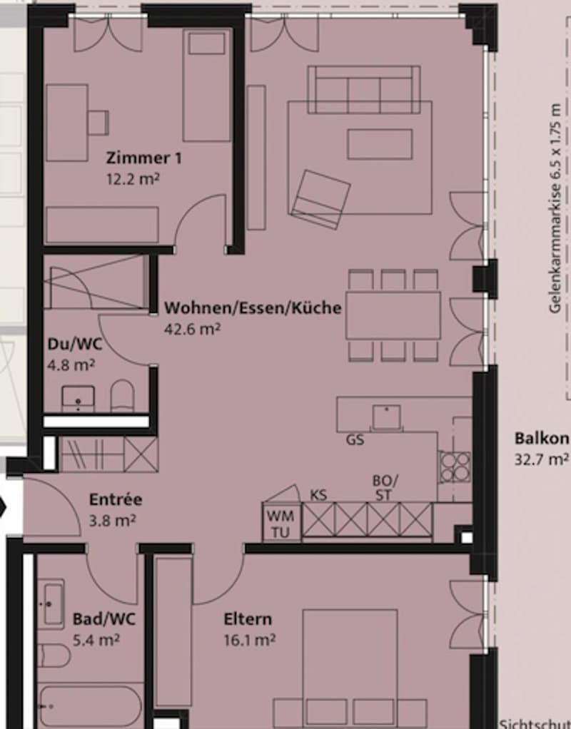 3.5-Zimmer Wohnung Neubau in zentraler Lager (12)