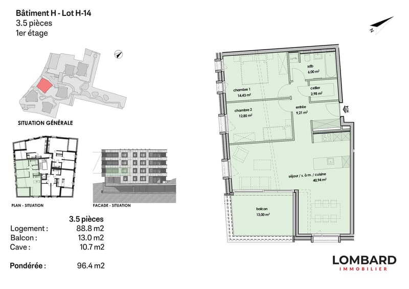 ***RÉSERVÉ*** Appartement de 3.5 pièces au 1er étage (6)