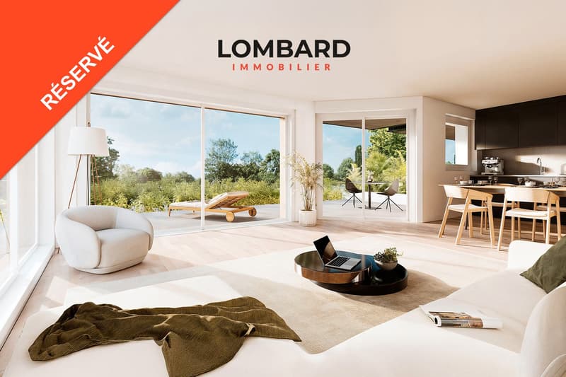 ***RÉSERVÉ*** Appartement neuf de 2.5 pièces au rez-de-chaussée (1)