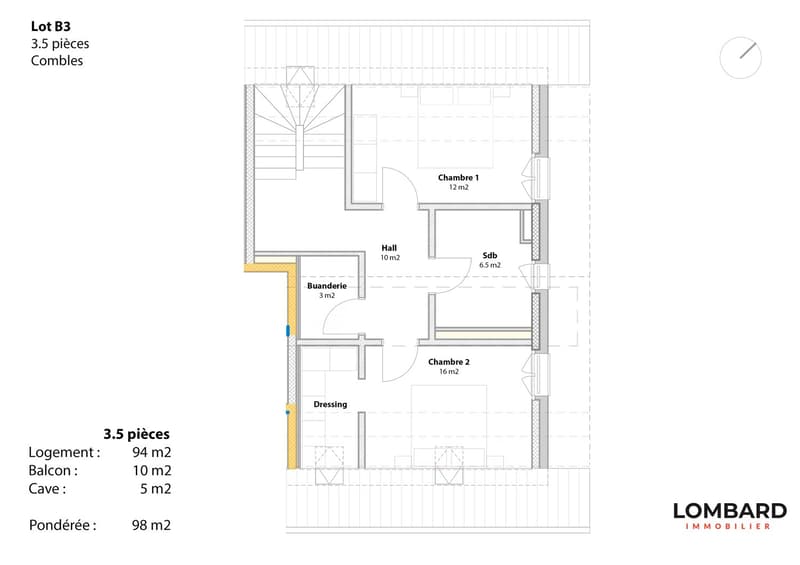 Duplex neuf de 3.5 pièces au 1er étage (8)
